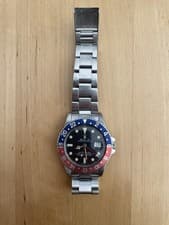 Rolex 1983 GMT Master II 16750 Pepsi Stainless Steel Watch Matte Dial