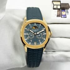 2025 Patek Philippe Aquanaut Luce Annual Calendar 5261R-001 39MM Blue 18K Rg B/p