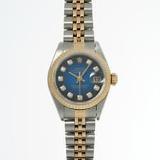 ROLEX Datejust 10P Diamond 79173G A number (manufactured around 1999) Blue G...