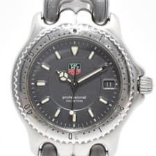 [Near MINT] Vintage TAG Heuer S/el WG1213-K0 Gray Dial Quartz Men's Watch JAPAN
