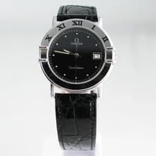 Used OMEGA Constellation 196.108 Men s Quartz Black Dial Vintage Classic Wristwa
