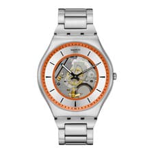 [swatch] THE ESSENCE OF SPRING SS07S144G SKIN IRONY Stainless Steel Quartz NEW