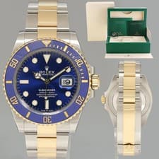 2023 MINT Rolex Submariner 41mm Blue 126613LB Two Tone Yellow Gold Watch
