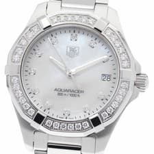 Tag Heuer TAG HEUER WAY1314 Aquaracer 11P Diamond Diamond Bezel Quartz Women s 9