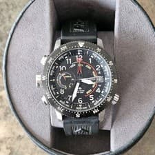 Citizen Eco-Drive Promaster Altichron Quartz 200M Black Dial Wristwatch
