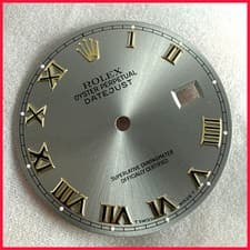 GENUINE ROLEX DATEJUST SILVE STEEL ROMAN DIAL FOR  16203 TWO TONE 18K MODEL #757