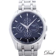 TISSOT Couturier Chronograph T035627A Men's Watch Black Dial Stainless Steel