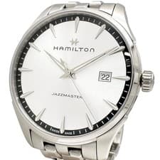 Hamilton Jazzmaster 40mm Quartz Stainless Steel Watch Silver Used