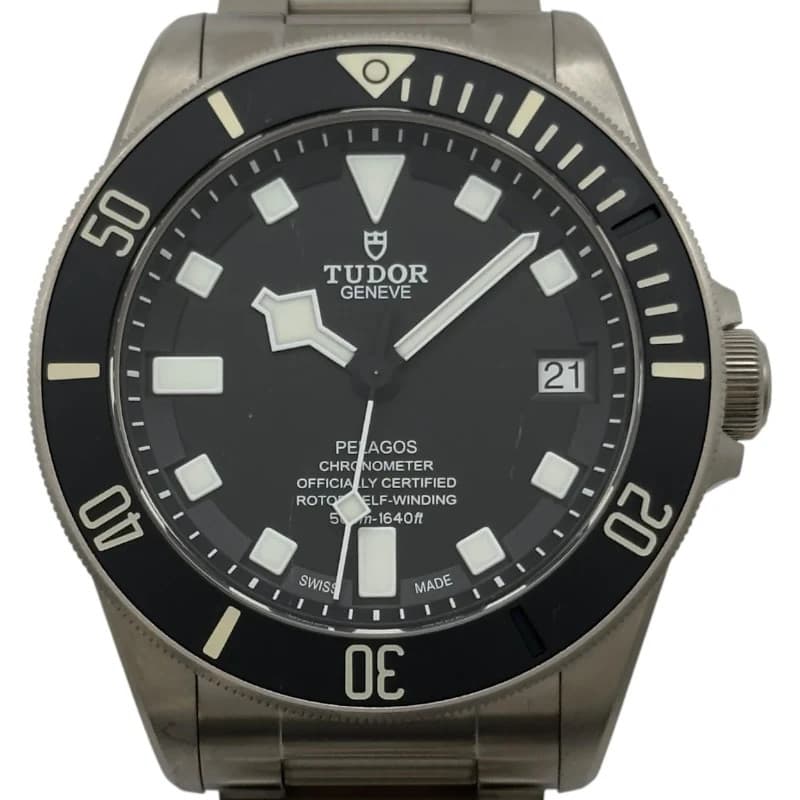 TUDOR Pelagos 25600TN Black Titanium/Stainless Steel Automatic Mens #OK1153