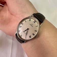 Omega Geneve Manual Hand-Winding Watch Cal.625 26mm Silver Dial Vintage