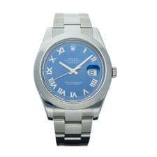 Rolex 116300 Datejust II 41mm Oyster Steel Blue Roman Dial Automatic Men's Watch