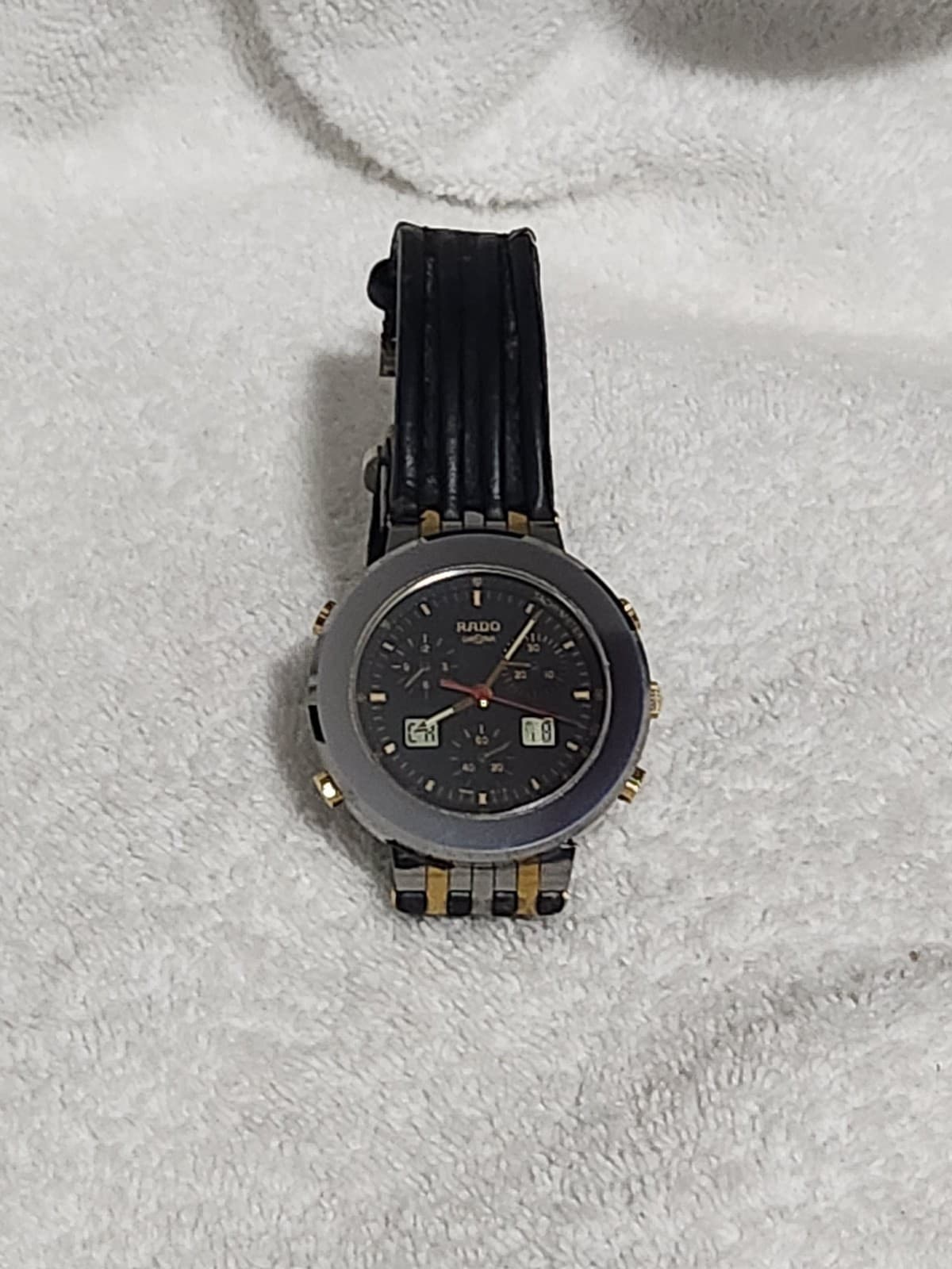 Rado Diastar Diamaster Chronograph Quartz 41mm 539. 0377. 3 New Batteries