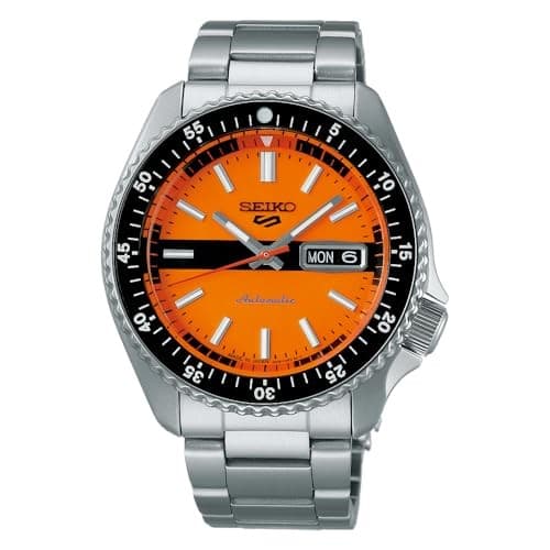 Seiko 5 Sports SBSA219 Automatic Retro Special Edition Orange Black Watch Japan