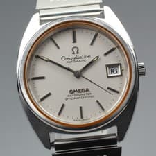 [N MINT] Vintage OMEGA Constellation Cal.1011 Silver 34mm Men's AT Watch JP U757
