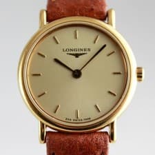 Longines Grand Classic L4.120.2 Gold Dial Quartz Woman Watch Used Working #33