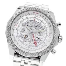 BREITLING Bentley B04 AB0431 Chronograph Date Silver Dial Automatic Men's_952405