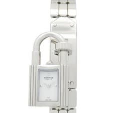 HERMES Kelly Wrist Watch KE4.110 Quartz Stainless Steel Used Women