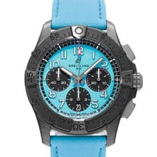 Breitling Avenger SB0146101L1X1 42mm Blue Ceramic Leather Mens Watch Box Papers