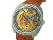 Royce Skeleton Men's Automatic Watch Gold 36.8mm Used