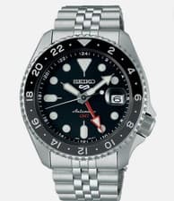 Seiko 5 Five Sports SSK001 SKX GMT Automatic Watch 100m Black Dial SSK001K1