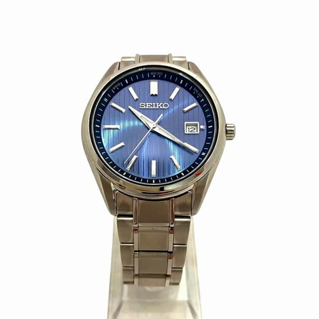 Seiko Selection Radio Solar Watch Men's Navy Titanium Pre-owned From Japan
