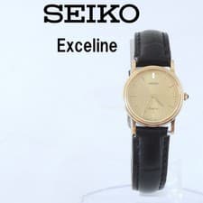 2Belt [Box,Paper] SEIKO Flightmaster 7T62-0EB0 Chronograph Qz Gold Men's Watch