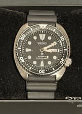 Seiko Prospex Automatic Diver's 200m SRPE93 Turtle black, and white Dial ￼￼