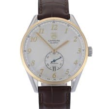 TAG Heuer Carrera Heritage Caliber 6 WAS2150 White 39mm 18k Gold Men's Watch