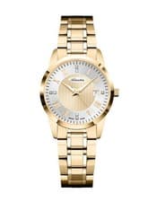 ADRIATICA Women Quartz Casual Watch Classic Dress Gold color Dial Waterproof Swi