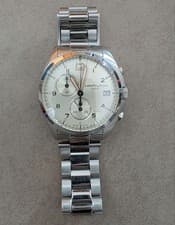 Hamilton Khaki Aviation Pilot Pioneer Chrono H765120 Quartz Watch 41mm Beige