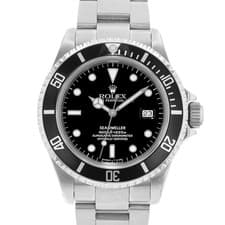 Rolex Sea-Dweller 4000 16600 40mm Black Dial Steel Aluminum Mens Watch 1991