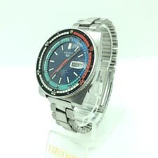 [w2357] SEIKO 5 SPORTS 6119-6050 Blue dial 21J Automatic Working EX