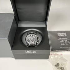 SEIKO Astron Black Dial Solar Men's Watch Used Working #