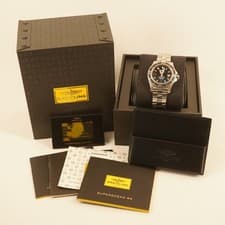 BREITLING Superocean 44 Automatic Black Dial A17391 Full Set - Free Ship US
