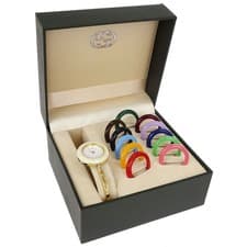 Gucci 11/12.2 Change Bezel Chameleon Quartz Watch SS 187592