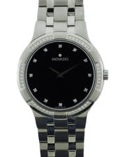 MOVADO Faceto Black Dial Diamond Accent Women's Watch - 50% OFF RETAIL PRICE