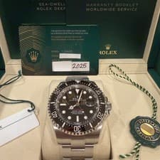 2025  ROLEX SEA-DWELLER 126600 BLACK STEEL 50TH ANNIVERSARY RED 43MM