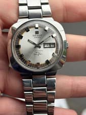 Vintage Tissot Seastar Seven 7 Automatic Rare Men’s Watch Day Date 40mm 1970s