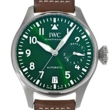 IWC Big Pilot Watch 7 Days IW501015 Men's Dark Green Leather Automatic #W812