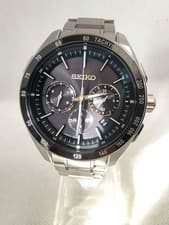 Seiko Brightz Chronograph Solar Quartz SAGA171 43mm Mens Wrist 18cm