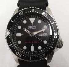 Seiko Prospex Men's Black Watch with Black Rubber Strap - 7S26-0020