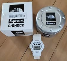 G-SHOCK DW-6900NS-7JR Supreme x The North Face Collab Used White
