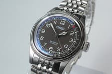 [w/Box, Paper] ORIS Big Crown Pointer Date 7741 Black Automatic Swiss Made Watch