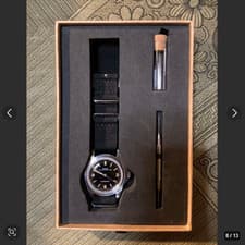 Used Watch Working WMT Cimmerian RM1950 Black Dial Military Good Condition F/S