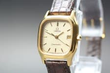 [Near MINT] OMEGA Seamaster 569.0075 22mm date Roman numerals Women's Qz watch