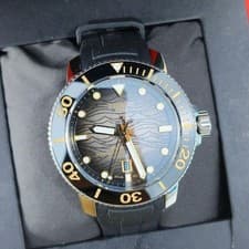 Rare Tissot Seastar 2000 Powermatic 80 Black Wave Dial Diver Watch Date Men