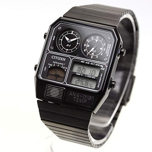 CITIZEN Anadejitenpu ANA-DIGI TEMP reprinted model watch black JG2105