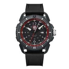 Luminox XL.1051 ICE-SAR Military Watch Black Red Dial Rubber Fabric Strap Boxed