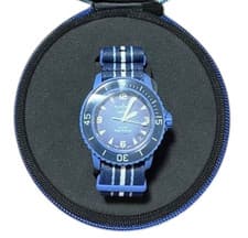 [Blancpain x Swatch] ATLANTIC OCEAN SO35A100 Blue +Extra Strap NEW with BOX
