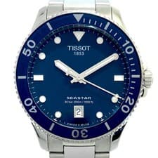[Good condition] Tissot Seastar 1000 T120410A Quartz Blue Date